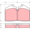 TRW | Bremsbelagsatz, Scheibenbremse | GDB379