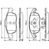 BOSCH | Bremsbelagsatz, Scheibenbremse | 0 986 494 235