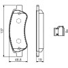 BOSCH | Bremsbelagsatz, Scheibenbremse | 0 986 494 604