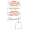 TRW | Bremsbelagsatz, Scheibenbremse | GDB3409
