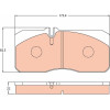 TRW | Bremsbelagsatz, Scheibenbremse | GDB5059