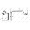 NRF | Wärmetauscher, Innenraumheizung | mit Rohr | 54344