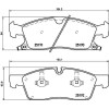 Brembo | Bremsbelagsatz, Scheibenbremse | P 37 015