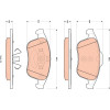 TRW | Bremsbelagsatz, Scheibenbremse | GDB1896