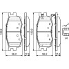 BOSCH | Bremsbelagsatz, Scheibenbremse | 0 986 494 617