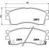 Brembo | Bremsbelagsatz, Scheibenbremse | P 30 016