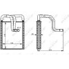 NRF | Wärmetauscher, Innenraumheizung | 54335