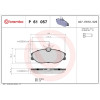 Brembo | Bremsbelagsatz, Scheibenbremse | P 61 057