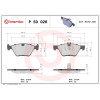 Brembo | Bremsbelagsatz, Scheibenbremse | P 50 026