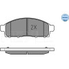 Meyle | Bremsbelagsatz, Scheibenbremse | 025 245 2916/W