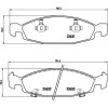 Brembo | Bremsbelagsatz, Scheibenbremse | P 37 005