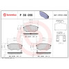 Brembo | Bremsbelagsatz, Scheibenbremse | P 30 055