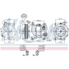 Nissens | Kompressor, Klimaanlage | 890652