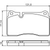 BOSCH | Bremsbelagsatz, Scheibenbremse | 0 986 494 207