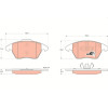 TRW | Bremsbelagsatz, Scheibenbremse | GDB1605