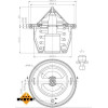 NRF | Thermostat, Kühlmittel | 725012