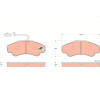 TRW | Bremsbelagsatz, Scheibenbremse | GDB1518