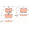 TRW | Bremsbelagsatz, Scheibenbremse | GDB1342