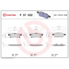 Brembo | Bremsbelagsatz, Scheibenbremse | P 37 022