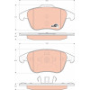 TRW | Bremsbelagsatz, Scheibenbremse | GDB1691