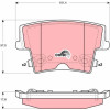 TRW | Bremsbelagsatz, Scheibenbremse | GDB4135
