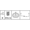 Hella | Schalter, Rückfahrleuchte | 6LF 007 356-001