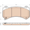 TRW | Bremsbelagsatz, Scheibenbremse | GDB4450