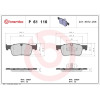 Brembo | Bremsbelagsatz, Scheibenbremse | P 61 116