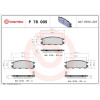 Brembo | Bremsbelagsatz, Scheibenbremse | P 78 005