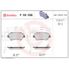 Brembo | Bremsbelagsatz, Scheibenbremse | P 59 050