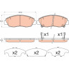 TRW | Bremsbelagsatz, Scheibenbremse | GDB3609