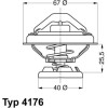 Wahler | Thermostat, Kühlmittel | 4176.85D