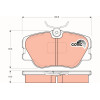 TRW | Bremsbelagsatz, Scheibenbremse | GDB818