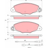 TRW | Bremsbelagsatz, Scheibenbremse | GDB1336