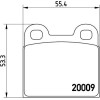 Brembo | Bremsbelagsatz, Scheibenbremse | P 06 001