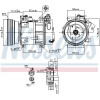 Nissens | Kompressor, Klimaanlage | 89148