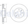 Delphi | Bremsscheibe | BG4459C