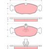 TRW | Bremsbelagsatz, Scheibenbremse | GDB1569