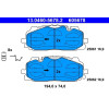 ATE | Bremsbelagsatz, Scheibenbremse | 13.0460-5678.2