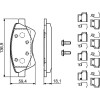 BOSCH | Bremsbelagsatz, Scheibenbremse | 0 986 494 725