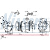 Nissens | Kompressor, Klimaanlage | 890617