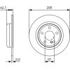 BOSCH | Bremsscheibe | 0 986 479 A04