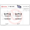 Brembo | Bremsbelagsatz, Scheibenbremse | P 68 010