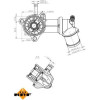 NRF | Thermostat, Kühlmittel | 725164