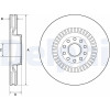 Delphi | Bremsscheibe | BG9957