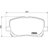 Brembo | Bremsbelagsatz, Scheibenbremse | P 83 061