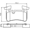 BOSCH | Bremsbelagsatz, Scheibenbremse | 0 986 494 411