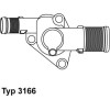 Wahler | Thermostat, Kühlmittel | 3166.89D