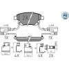 Meyle | Bremsbelagsatz, Scheibenbremse | 025 244 8617/PD