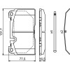 BOSCH | Bremsbelagsatz, Scheibenbremse | 0 986 494 694